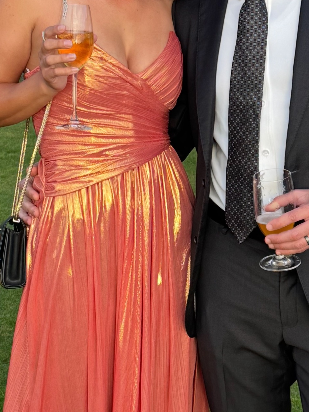 Retrofete Metallic Apricot Waldorf Strapless Maxi Gown - Picture 12 of 12